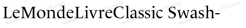 LeMondeLivreClassic Swash字体转换